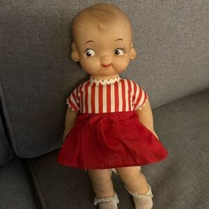 Vtg 1930 Campbell soup kid with squeaker